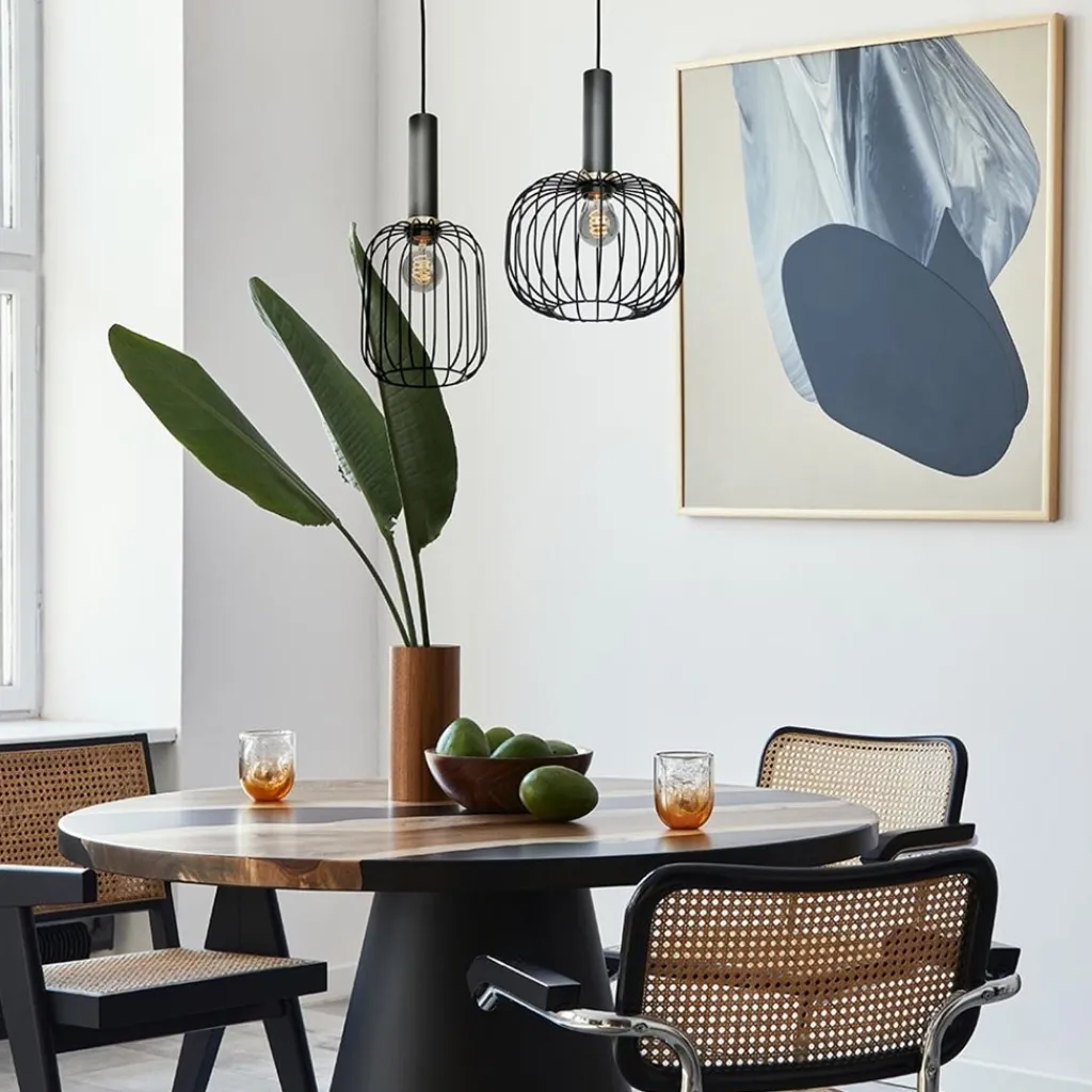 Straluma Hanglamp Aureole cilinder smal zwart> Hanglampen|Draadlampen