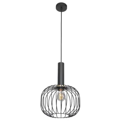 Straluma Hanglamp Aureole cilinder breed zwart> Hanglampen|Draadlampen