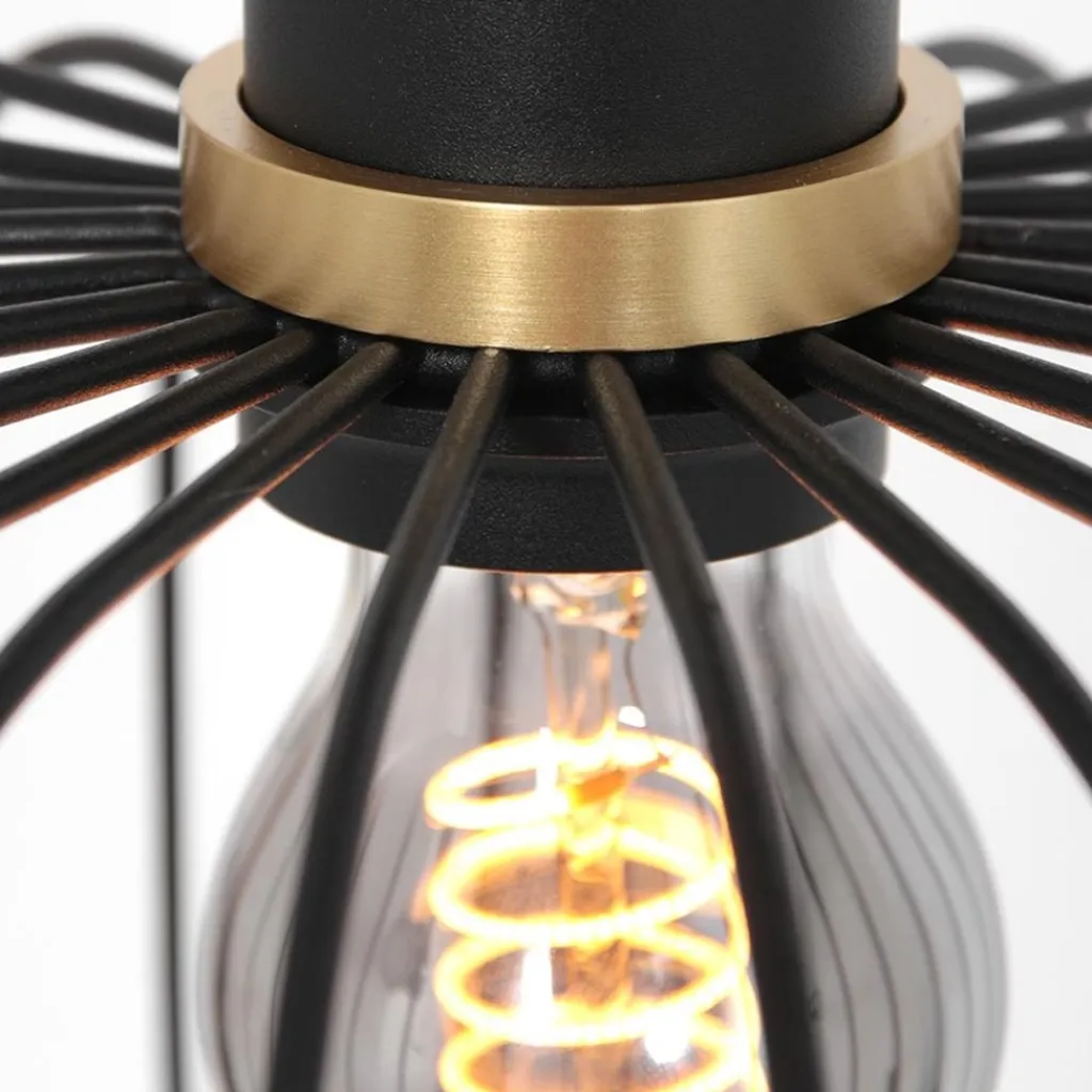 Straluma Hanglamp Aureole cilinder breed zwart> Hanglampen|Draadlampen