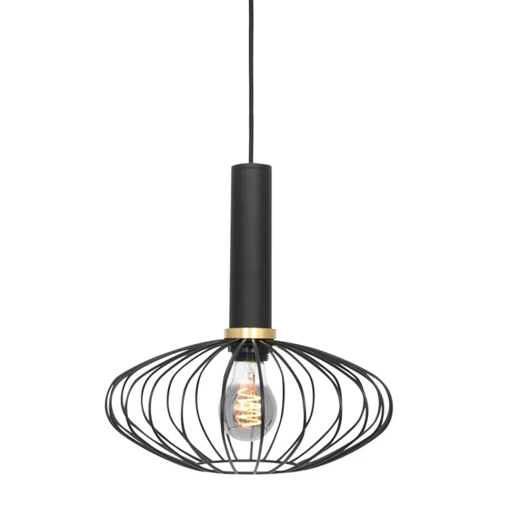 Straluma Hanglamp Aureole ovaal zwart> Hanglampen|Draadlampen