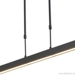 Straluma Hanglamp balk zwart 160cm up+down dtw></noscript> Hanglampen|Eettafellampen