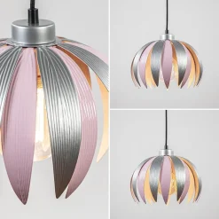 Straluma Hanglamp bloem kinderkamer grijs/roze><noscript><img width=