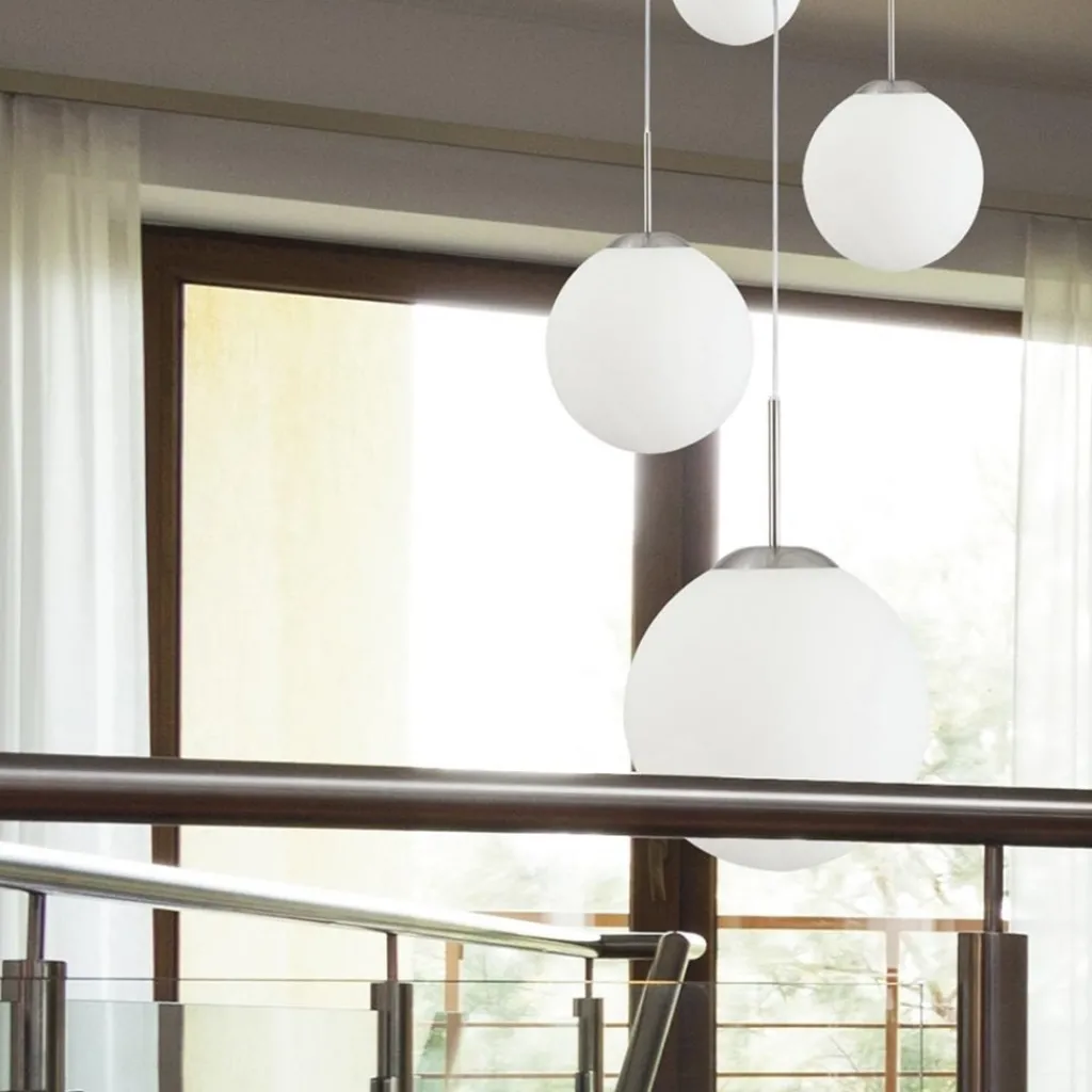 Straluma Hanglamp bol Bollique 5x glas wit> Videverlichting|Halverlichting