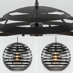 Straluma Hanglamp bol zwart 40cm></noscript> Eettafellampen|Keukenverlichting