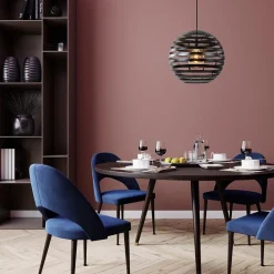 Straluma Hanglamp bol zwart 40cm></noscript> Eettafellampen|Keukenverlichting