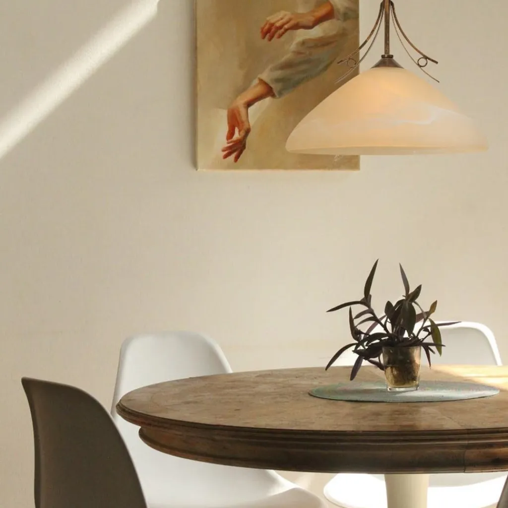 Straluma Hanglamp Bolzano smeedijzer klassiek> Eettafellampen|Woonkamerlampen