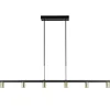 Straluma Hanglamp Bounce 6L 160cm zwart/goud> Eettafellampen|Keukenverlichting