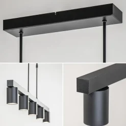 Straluma Hanglamp Bounce 5L tube spot zwart></noscript> Eettafellampen|Keukenverlichting