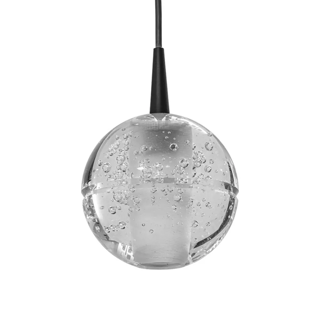 Straluma Hanglamp Bubbles 1L zwart/helder dtw> Hanglampen|LED Hanglampen