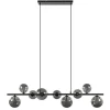 Straluma Hanglamp Calcio 9l zwart + smoke glas> Hanglampen|Eettafellampen