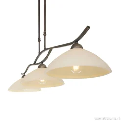 Straluma Hanglamp Capri brons/Glas> Eettafellampen|Eetkamerverlichting