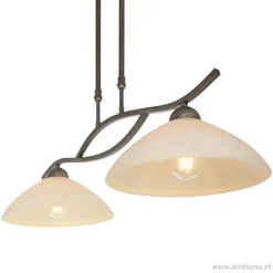Straluma Hanglamp Capri brons/Glas> Eettafellampen|Woonkamerlampen