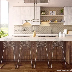 Straluma Hanglamp Capri brons/Glas><noscript><img width=