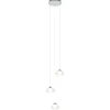 Straluma Hanglamp chroom/helder glas 3-lichts> Hanglampen|Eettafellampen