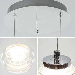 Straluma Hanglamp chroom/helder glas 3-lichts><noscript><img width=