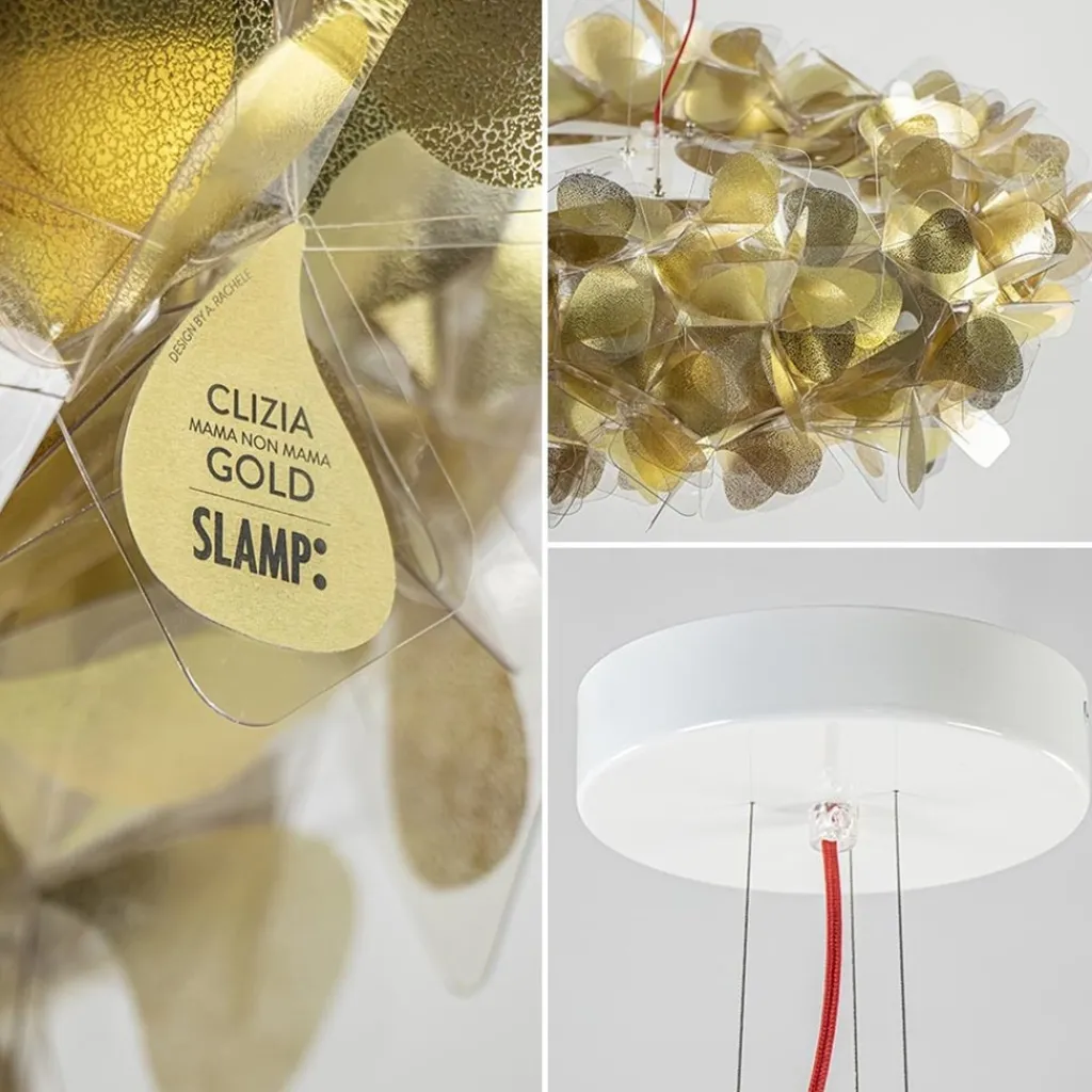 Straluma Hanglamp Clizia Mama Non Mama gold/red> Eettafellampen|Eetkamerverlichting