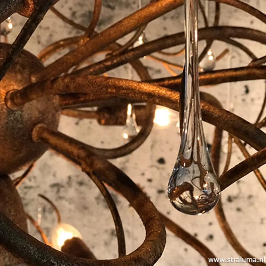 Straluma Hanglamp Como brons> Eettafellampen|Keukenverlichting