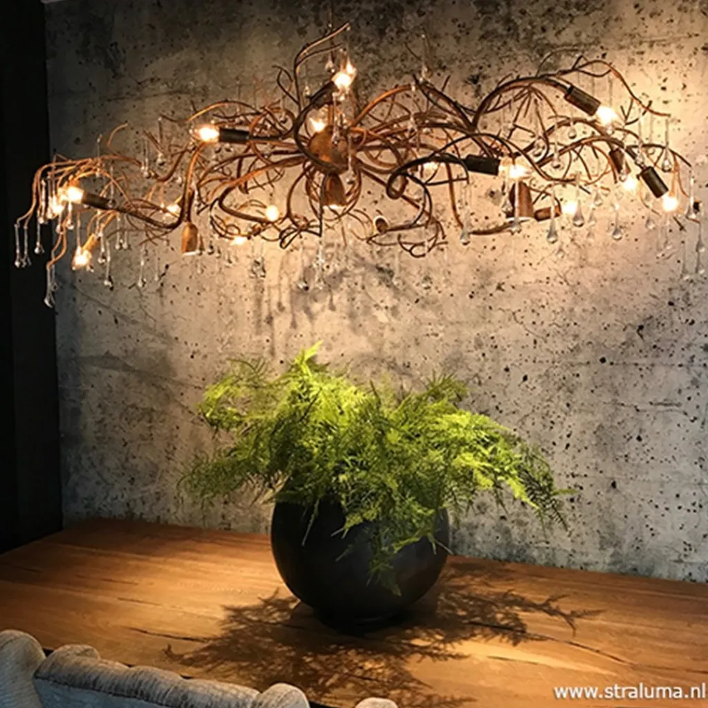 Straluma Hanglamp Como brons> Eettafellampen|Keukenverlichting