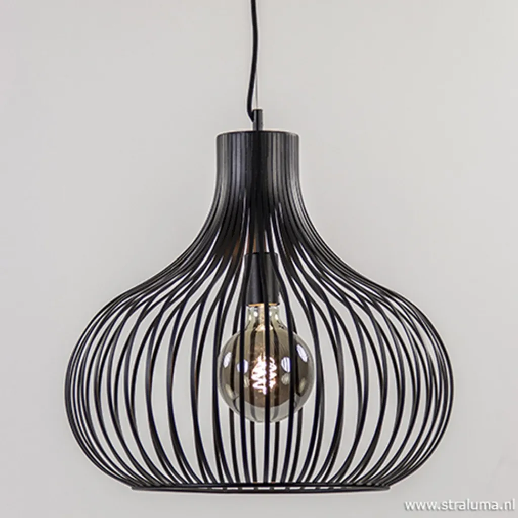 Straluma Hanglamp draad zwart groot 48cm> Eettafellampen|Draadlampen