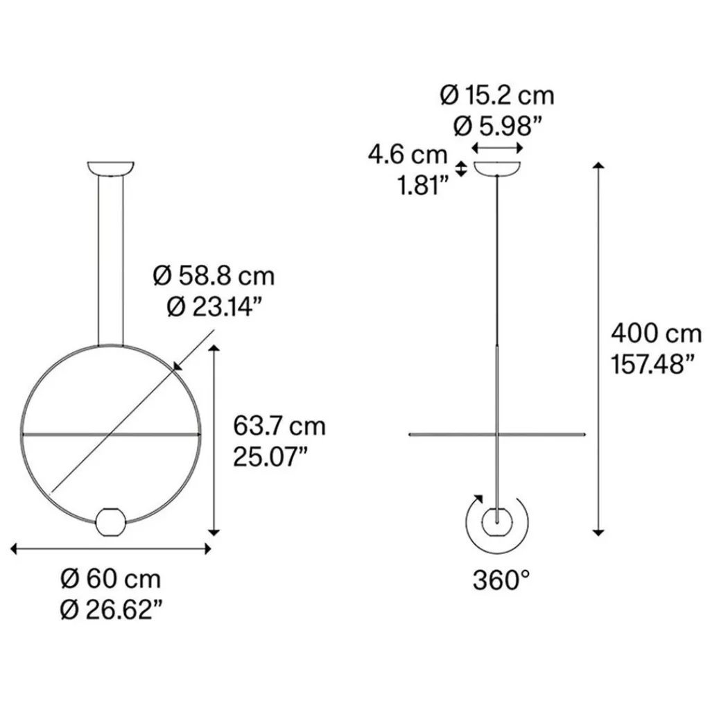 Straluma Hanglamp Elara 60cm goud/matgoud> Eettafellampen|Videverlichting