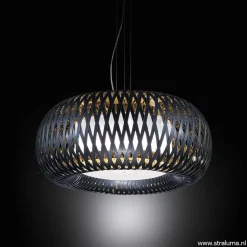 Straluma Hanglamp Kalatos zwart/goud 63cm></noscript> Eettafellampen|Slaapkamerlampen