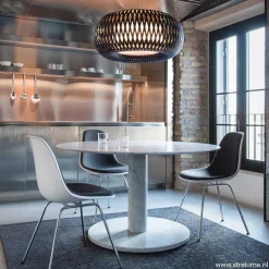 Straluma Hanglamp Kalatos zwart/goud 63cm></noscript> Eettafellampen|Slaapkamerlampen