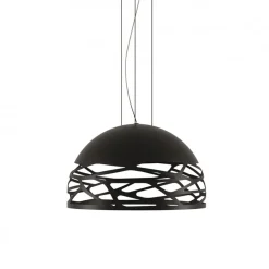 Straluma Hanglamp Kelly Dome zwart 50cm> Eettafellampen|Woonkamerlampen