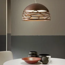 Straluma Hanglamp Kelly koepel brons 50cm><noscript><img width=