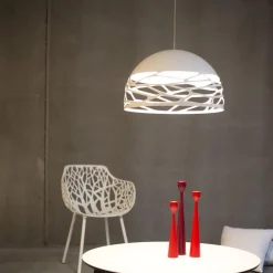 Straluma Hanglamp Kelly koepel 50cm wit><noscript><img width=