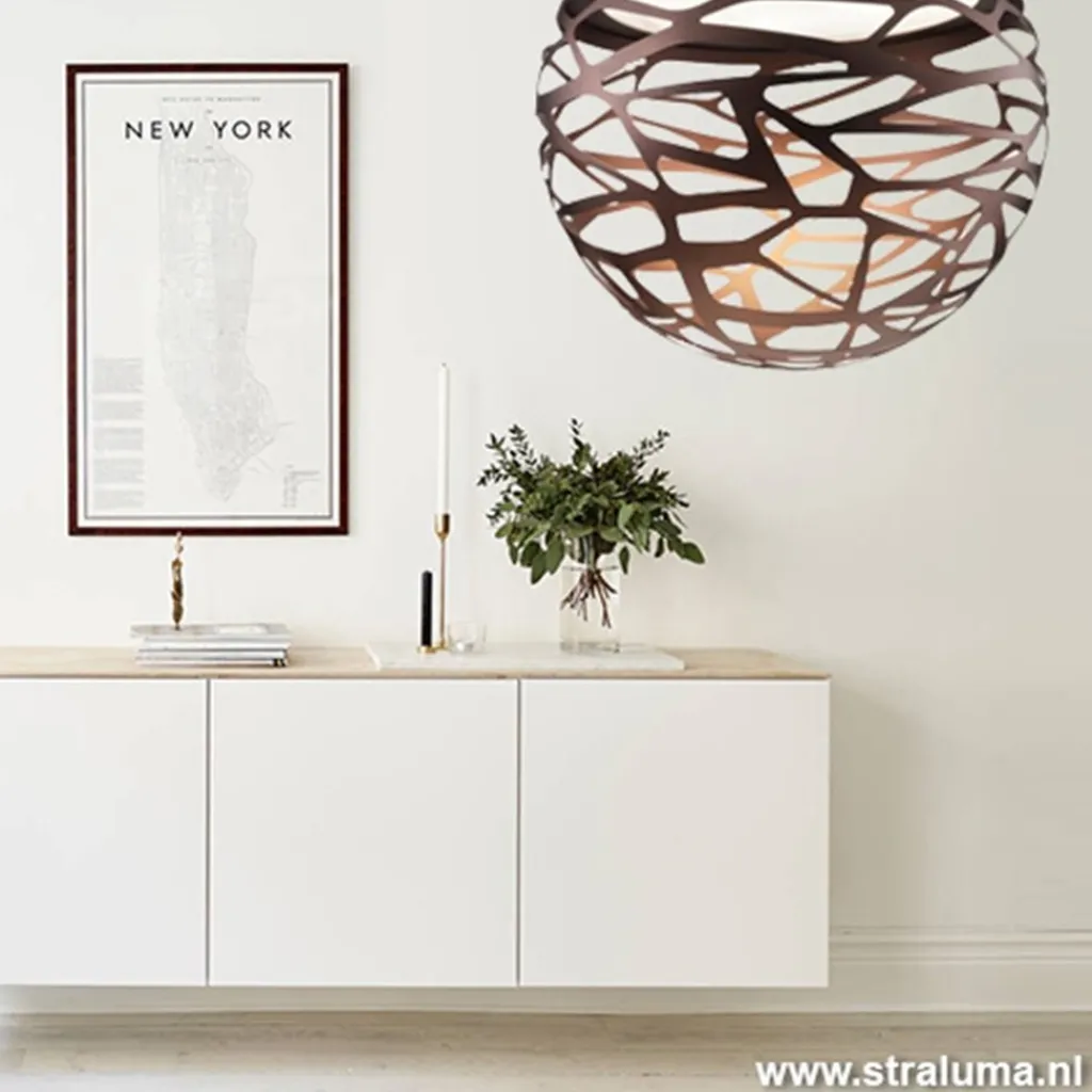 Straluma Hanglamp Kelly Sphere brons 40cm> Eettafellampen|Videverlichting