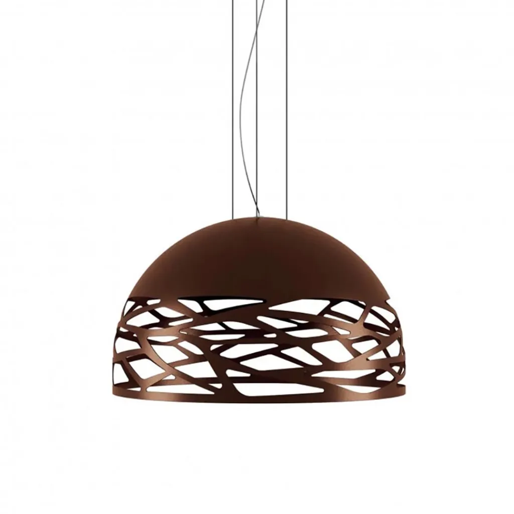 Straluma Hanglamp koepel brons 60cm 3xe27> Eettafellampen|Videverlichting