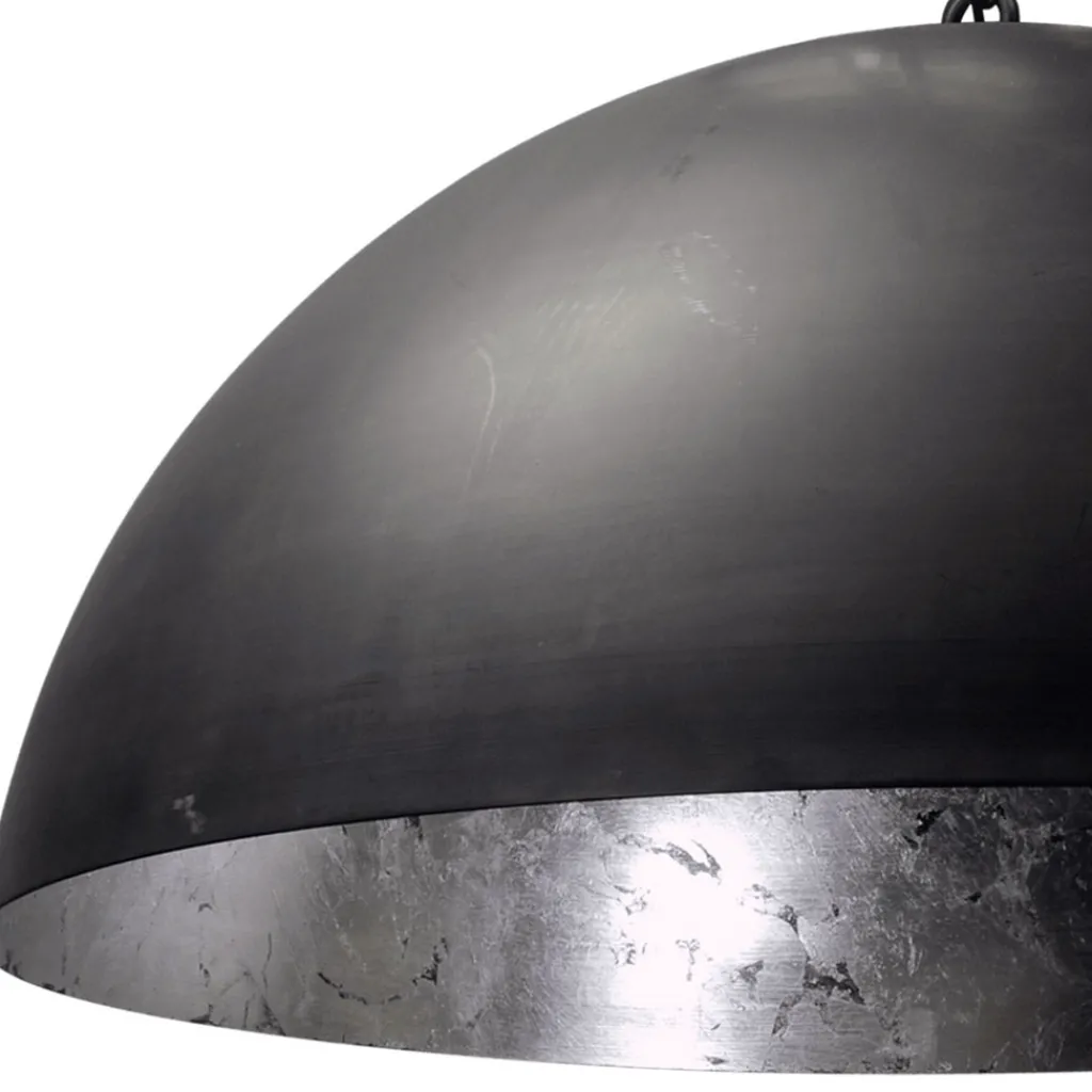 Straluma Hanglamp koepel 60cm gunmetal/silverleaf> Eettafellampen|Woonkamerlampen