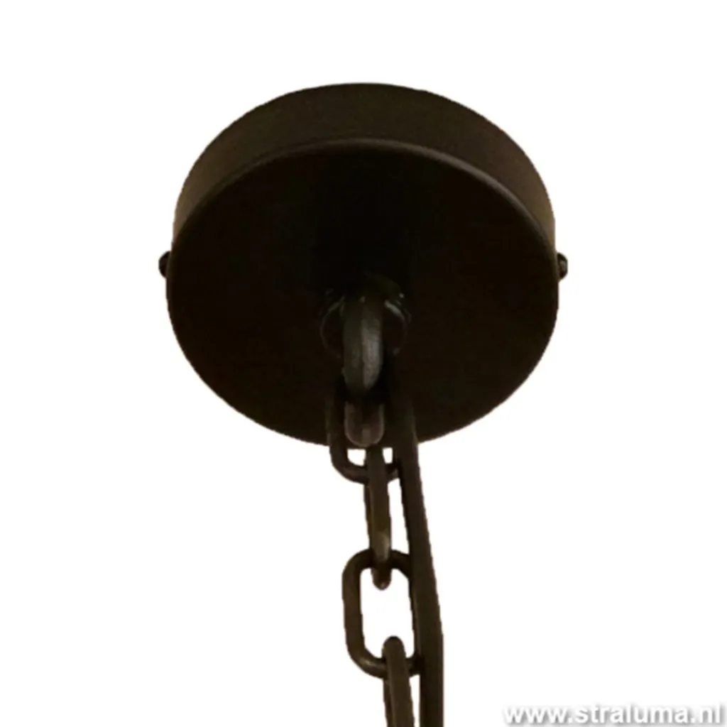 Straluma Hanglamp koepel 60cm gunmetal/silverleaf> Eettafellampen|Woonkamerlampen