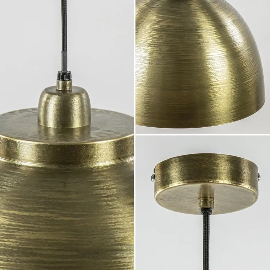 Straluma Hanglamp Kylie oud brons metaal 45 cm> Eettafellampen|Light and Living