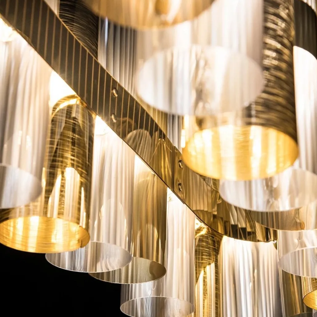 Straluma Hanglamp La Lollo linear 140 goud> Hanglampen|Eettafellampen