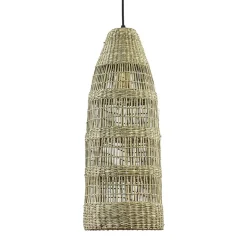Straluma Hanglamp Latika smal zeegras naturel met zwart> Light and Living|Woonkamerlampen