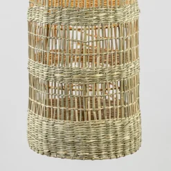 Straluma Hanglamp Latika smal zeegras naturel met zwart></noscript> Light and Living|Woonkamerlampen