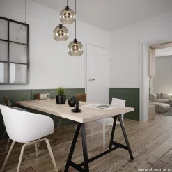 Straluma Hanglamp 3-lichts rond glas smoke 25 cm><noscript><img width=