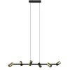 Straluma Hanglamp met spots 6-lichts zwart/goud> Eettafellampen|Kantoorverlichting