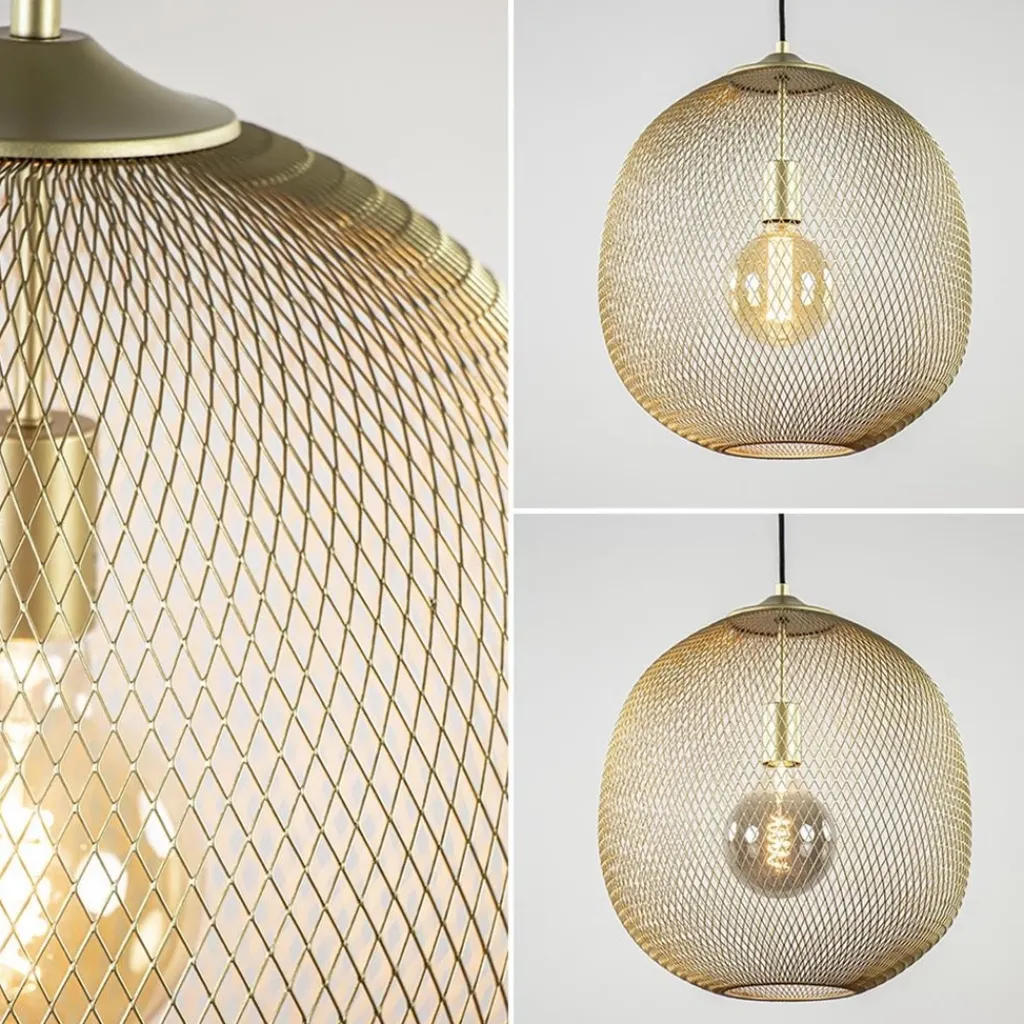 Straluma Hanglamp Moroc Light and Living goud> Draadlampen|Light and Living