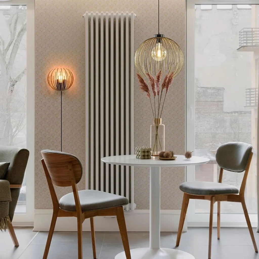 Straluma Hanglamp Nest matgoud/zwart> Eettafellampen|Eetkamerverlichting