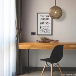 Straluma Hanglamp Oronero bol zwart/goud 40cm></noscript> Eettafellampen|Keukenverlichting