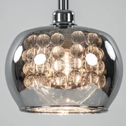 Straluma Hanglamp Pearl klein chroom + smoke glas></noscript> Nachtkastlampen|Pearl