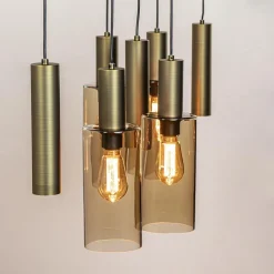 Straluma Hanglamp Perugia 7L brons/zwart></noscript> Hanglampen|Eettafellampen