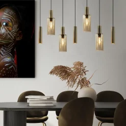 Straluma Hanglamp Perugia 7L brons/zwart></noscript> Hanglampen|Eettafellampen