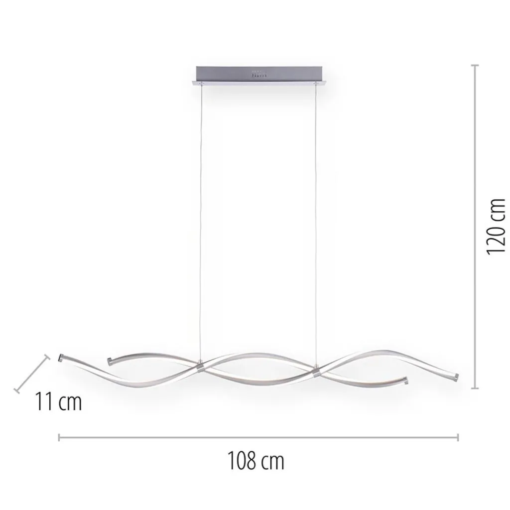 Straluma Hanglamp Q-Malina nikkel + afst.bed.cct> Hanglampen|Smart lampen