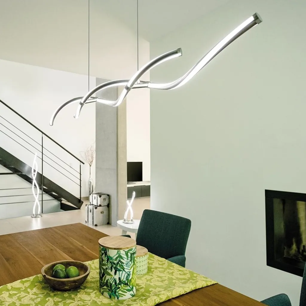 Straluma Hanglamp Q-Malina nikkel + afst.bed.cct> Hanglampen|Smart lampen