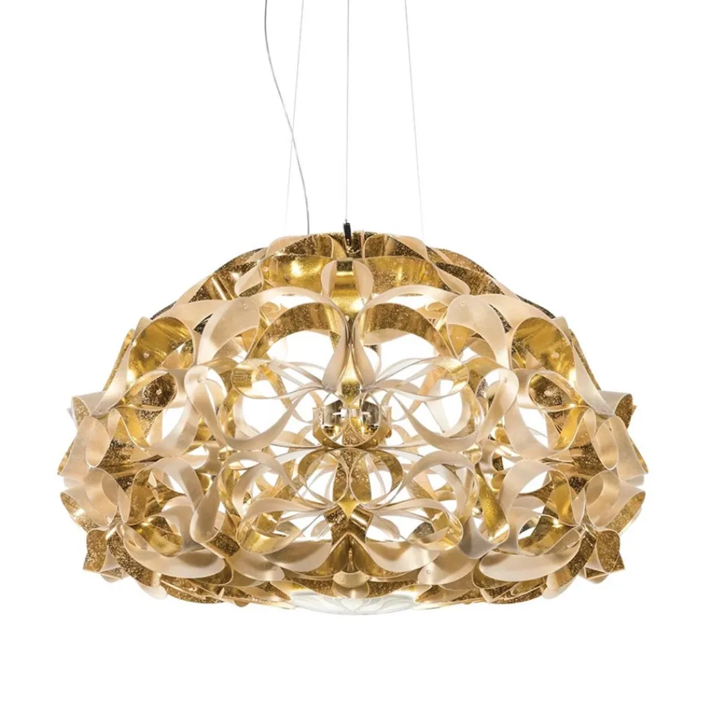 Straluma Hanglamp Quantica 74cm gold/white> Eettafellampen|Kantoorverlichting