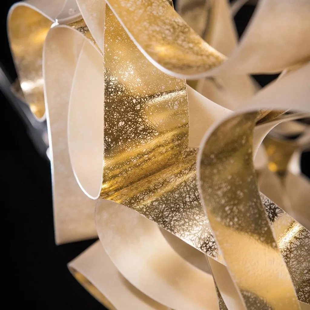 Straluma Hanglamp Quantica 74cm gold/white> Eettafellampen|Kantoorverlichting