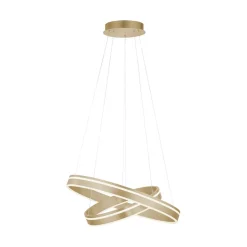 Straluma Hanglamp Q-Vito dubbele ring gold smart> Smart lampen|Hanglampen